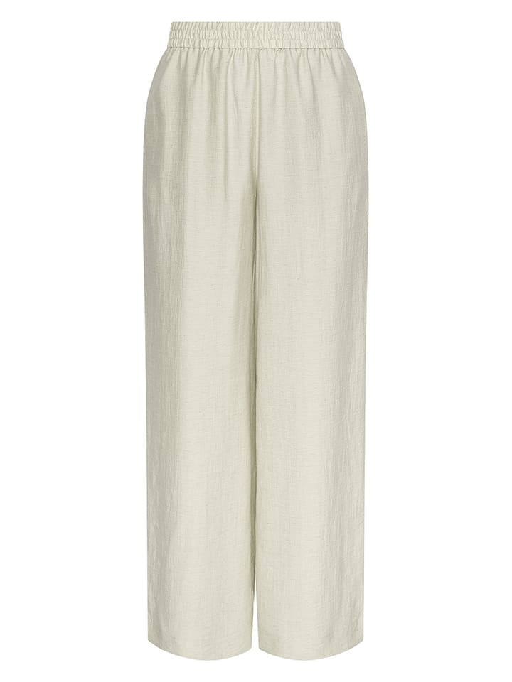 MOSS COPENHAGEN Spodnie w kolorze kremowym rozmiar: XS