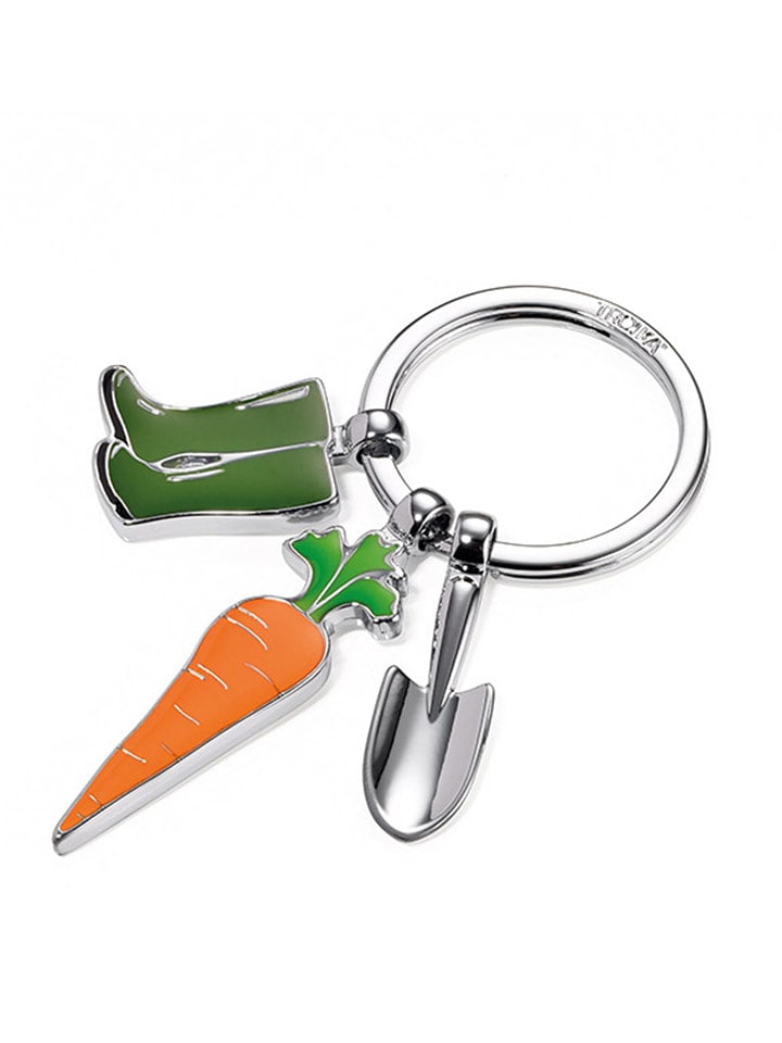 Troika Brelok "Garden Love" w kolorze srebrno-zielono-pomarańczowym do kluczy rozmiar: onesize