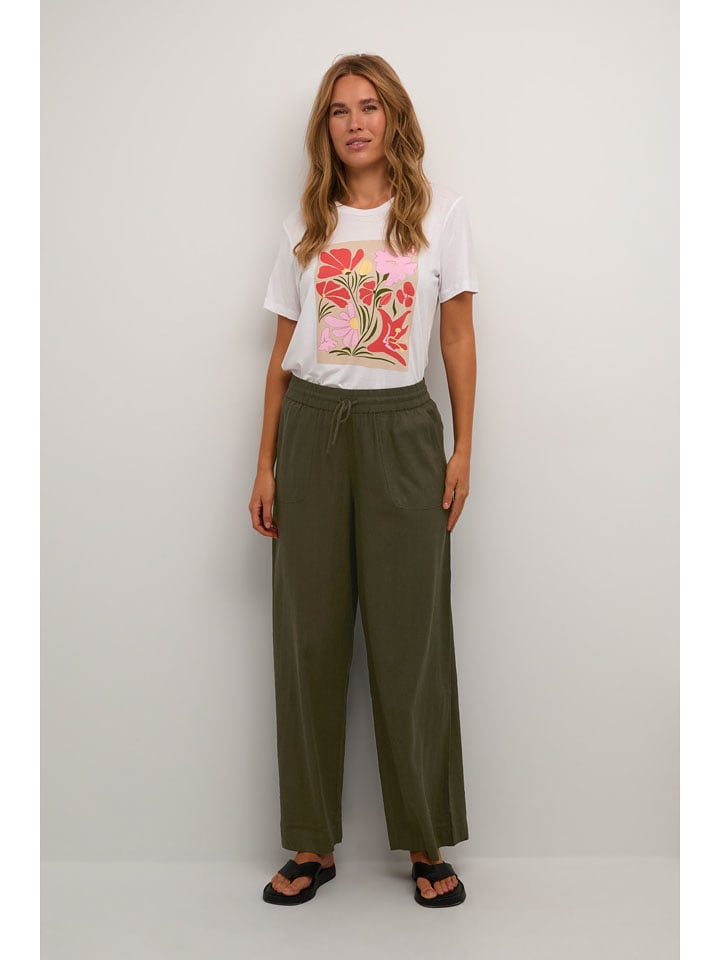 Kaffe Spodnie w kolorze khaki rozmiar: 40