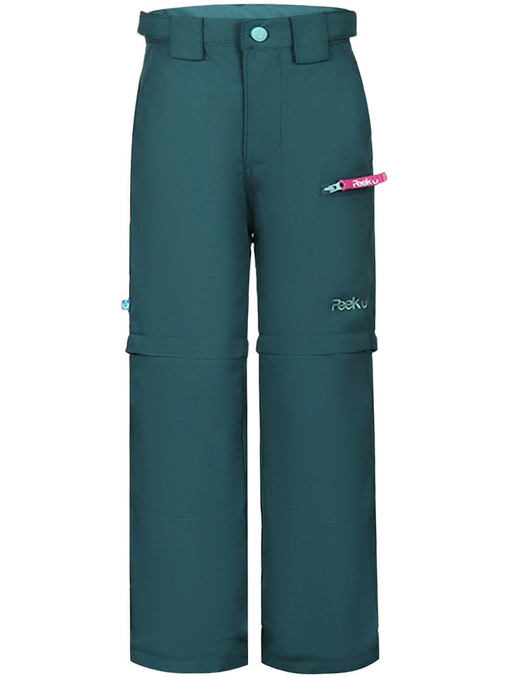 Peek U Spodnie trekkingowe Zipp-Off "Terra" w kolorze turkusowym rozmiar: 110