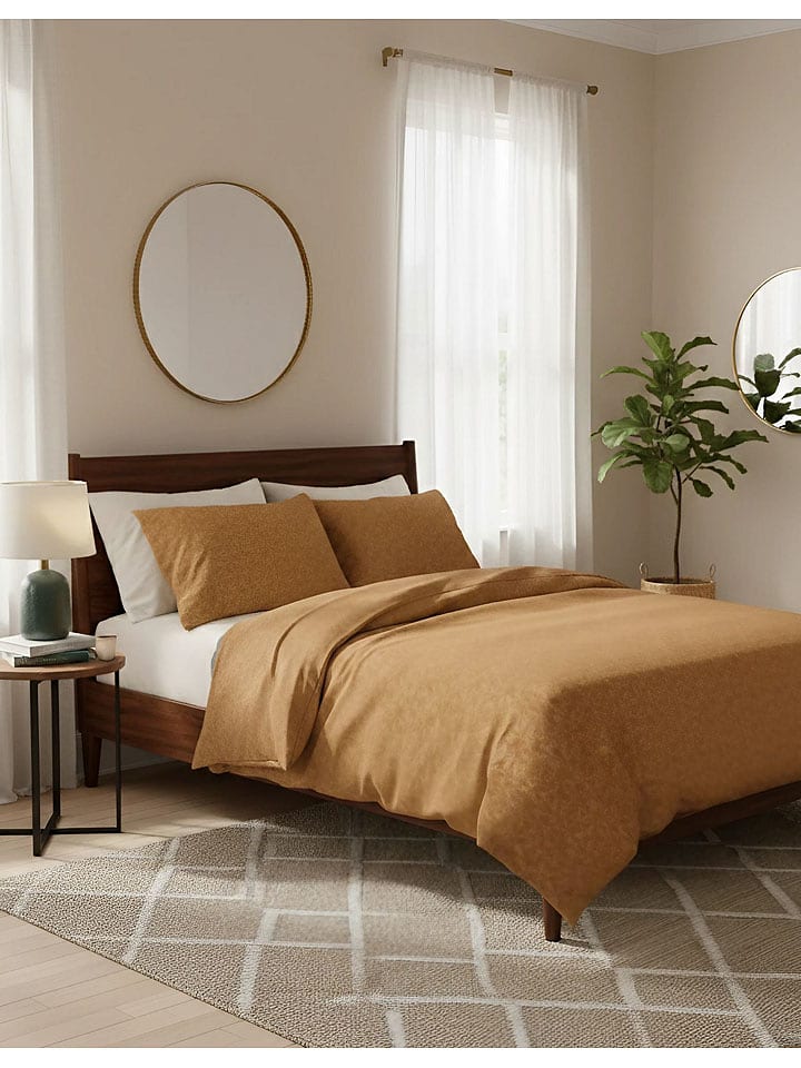 Mijolnir Komplet pościeli renforcé w kolorze jasnobrązowym rozmiar: 240x220 cm