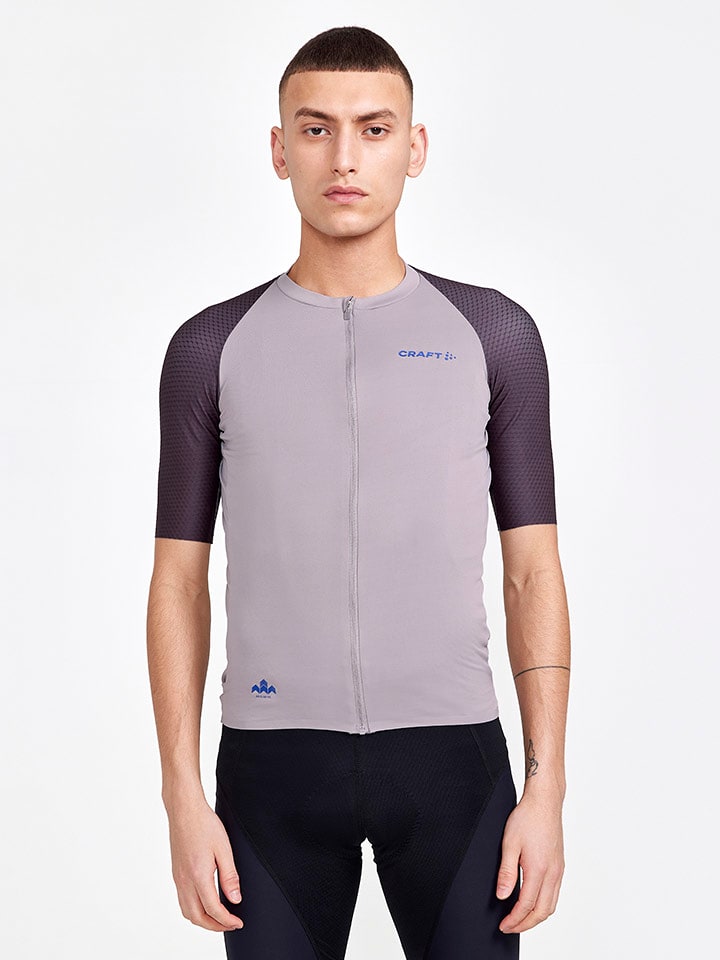 Craft Koszulka kolarska "ADV Aero Jersey" w kolorze szaro-granatowym rozmiar: L