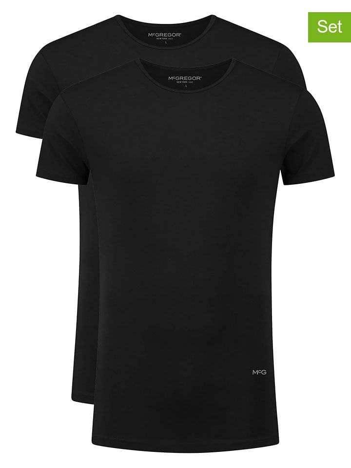 McGregor Koszulki (2 szt.) w kolorze czarnym rozmiar: XL