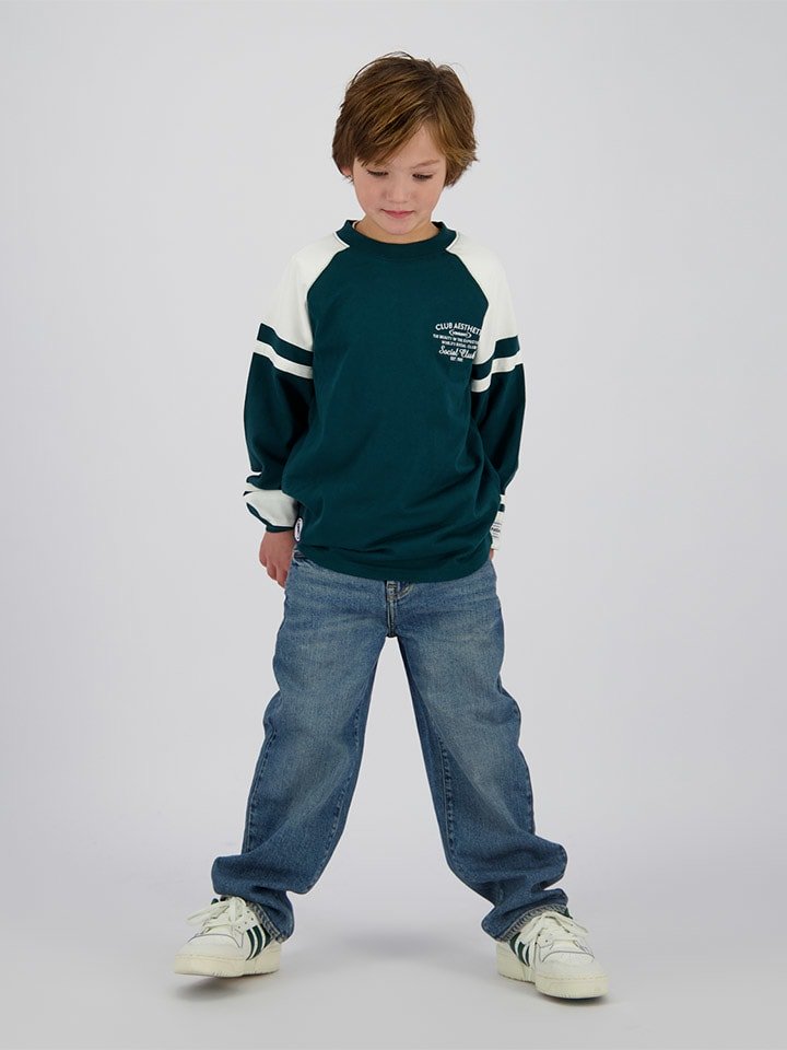 Vingino Koszulka "Hunter" w kolorze zielono-białym rozmiar: 128