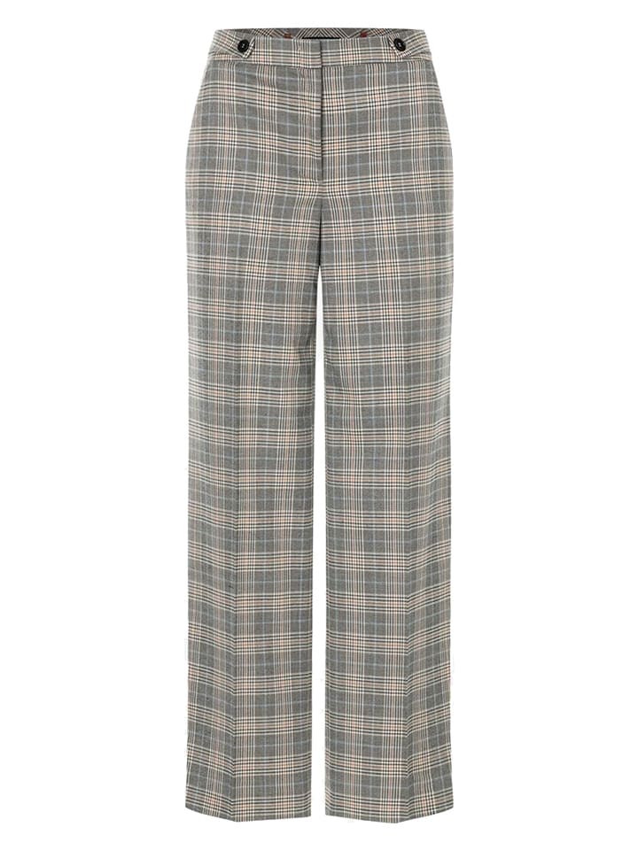 More & More Spodnie w kolorze beżowo-szarym rozmiar: 44