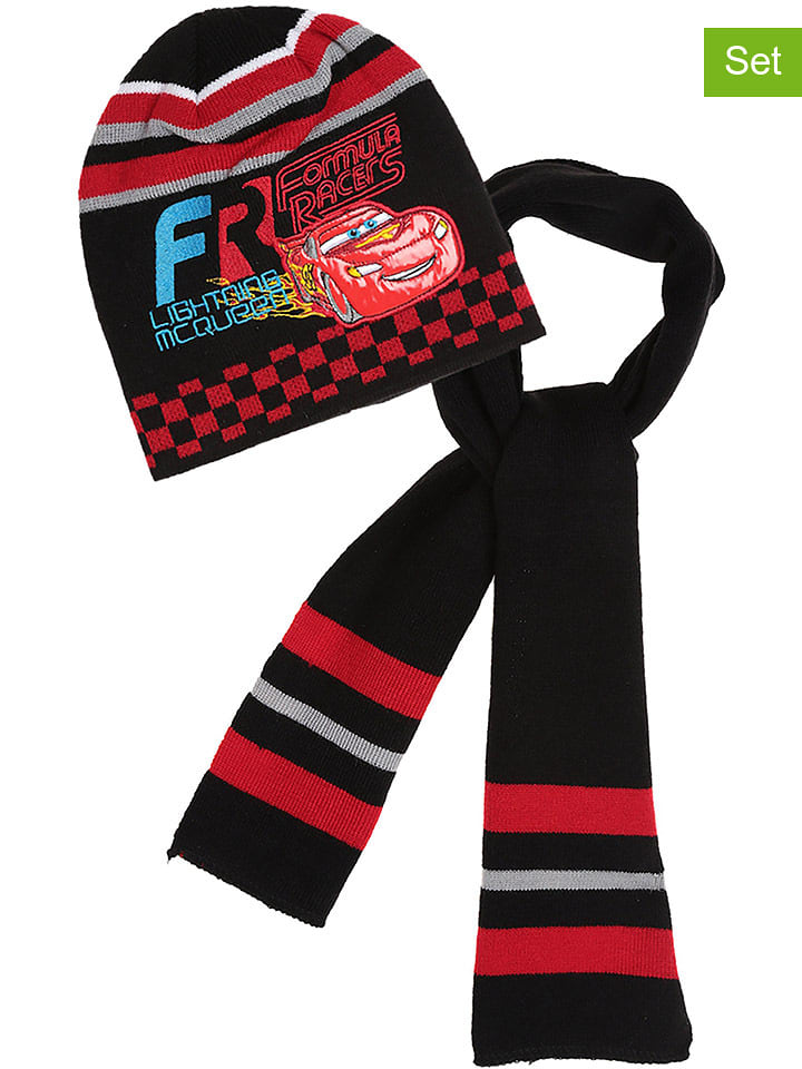 Disney Cars 2-częściowy zestaw "Auta" w kolorze czerwono-czarnym rozmiar: 54 cm