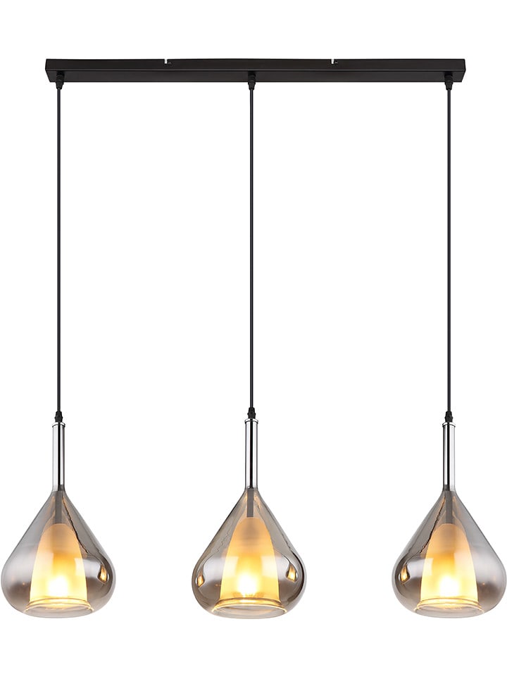 Globo lighting Lampa wisząca "Geeky" w kolorze czarnym - Ø 20 cm rozmiar: onesize