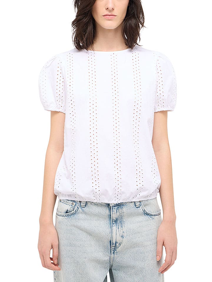 Mustang Bluzka w kolorze białym rozmiar: 36