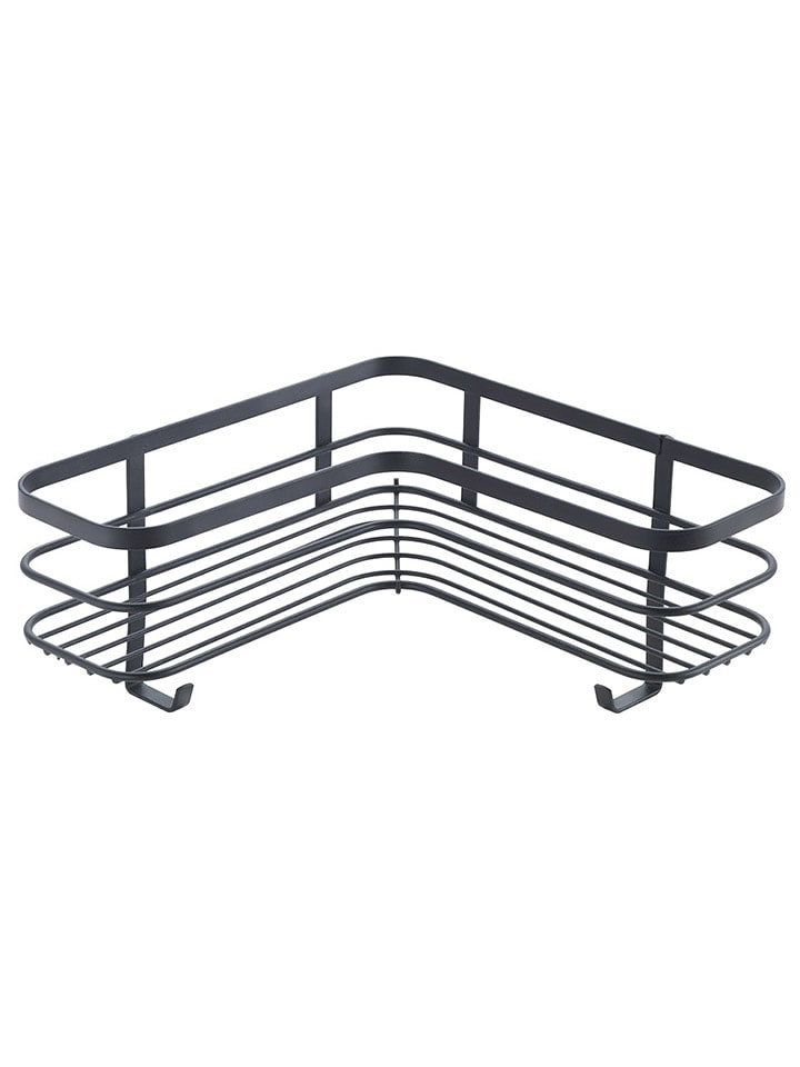 metaltex Regał narożny "Origin" w kolorze czarnym - 21 x 13 x 21 cm rozmiar: onesize