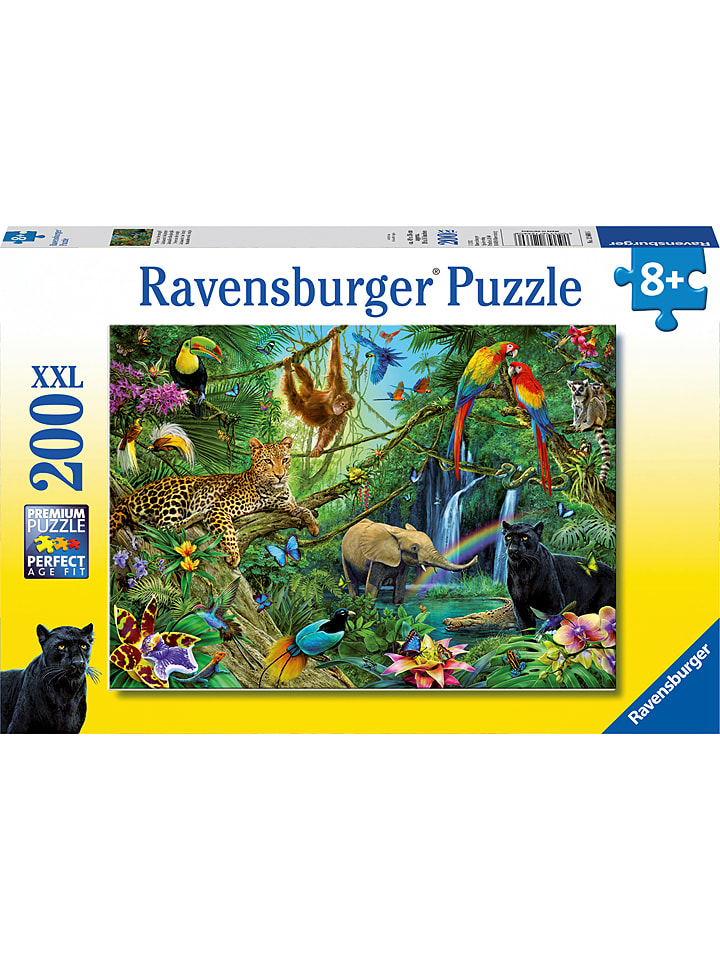 Ravensburger 200-częściowe puzzle "Animals in the jungle" - 8+ rozmiar: onesize