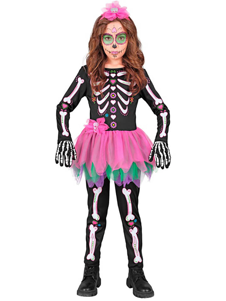 Widmann Kostium "Skeleton " w kolorze czarno-różowym rozmiar: 104