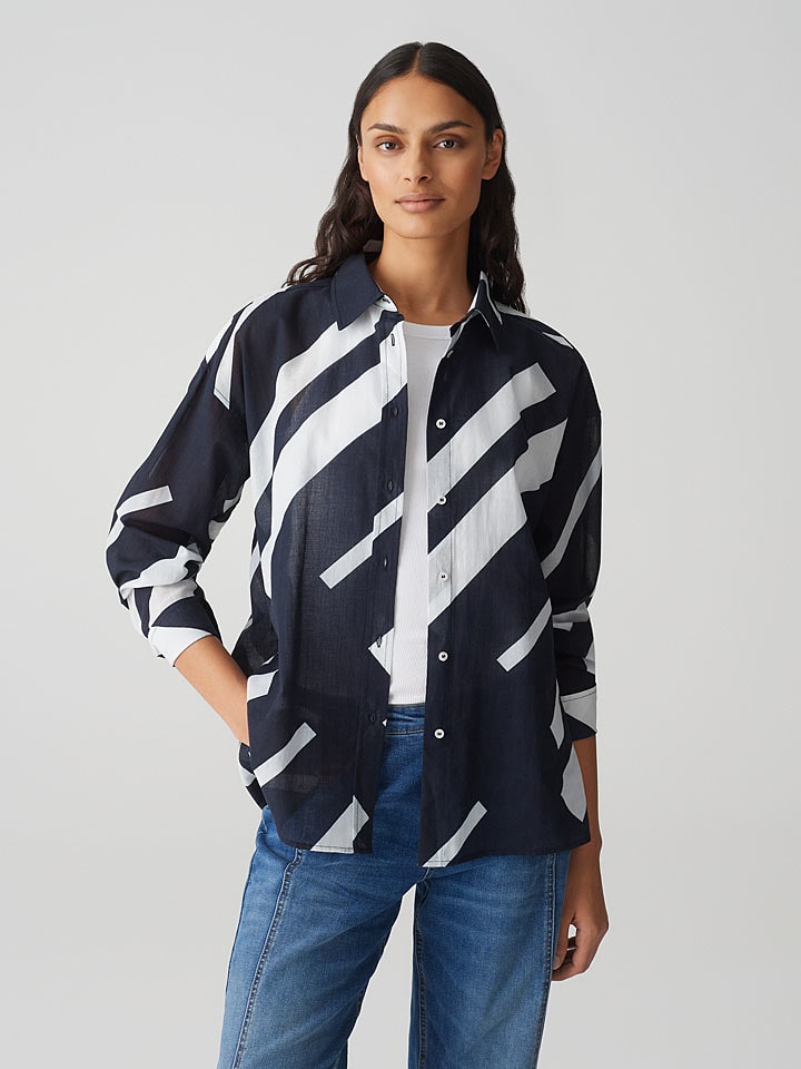 OPUS Koszula w kolorze granatowym rozmiar: 42