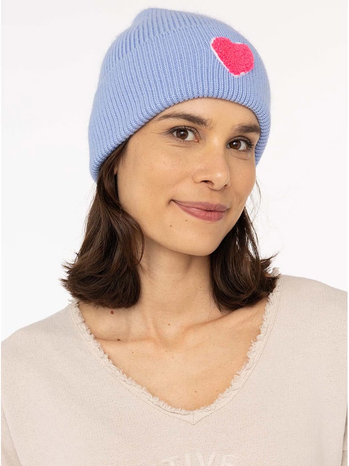 Zwillingsherz Czapka "Heart" w kolorze błękitnym rozmiar: onesize