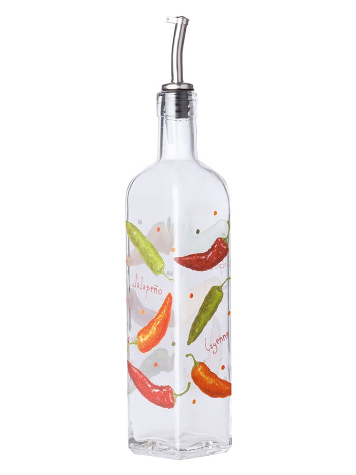 Trendy Kitchen by EXCÉLSA Dozownik oleju "Chili" ze wzorem - 470 ml rozmiar: onesize
