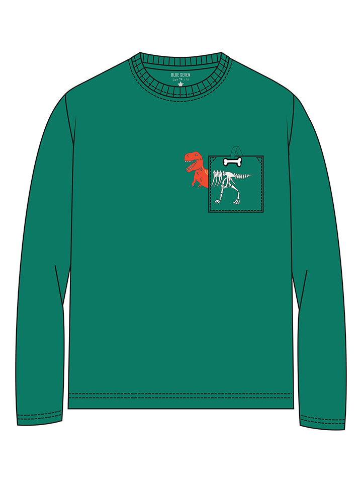 Blue Seven Koszulka w kolorze zielonym rozmiar: 92