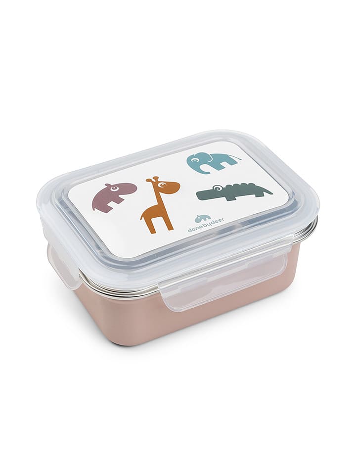 done by deer Pudełko "Deer friends" w kolorze jasnoróżowym na lunch rozmiar: onesize