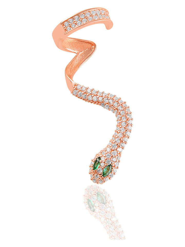 Miu Silver Pozłacany kolczyk z kamieniami szlachetnymi rozmiar: onesize