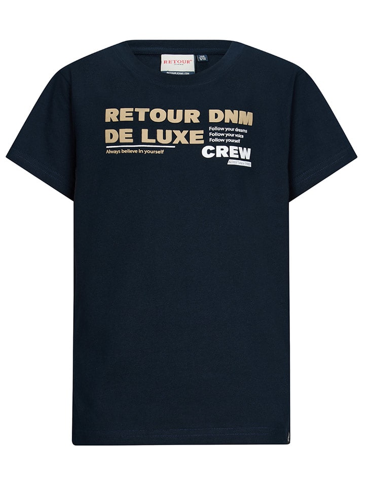 Retour Koszulka "Zeb" w kolorze granatowym rozmiar: 140