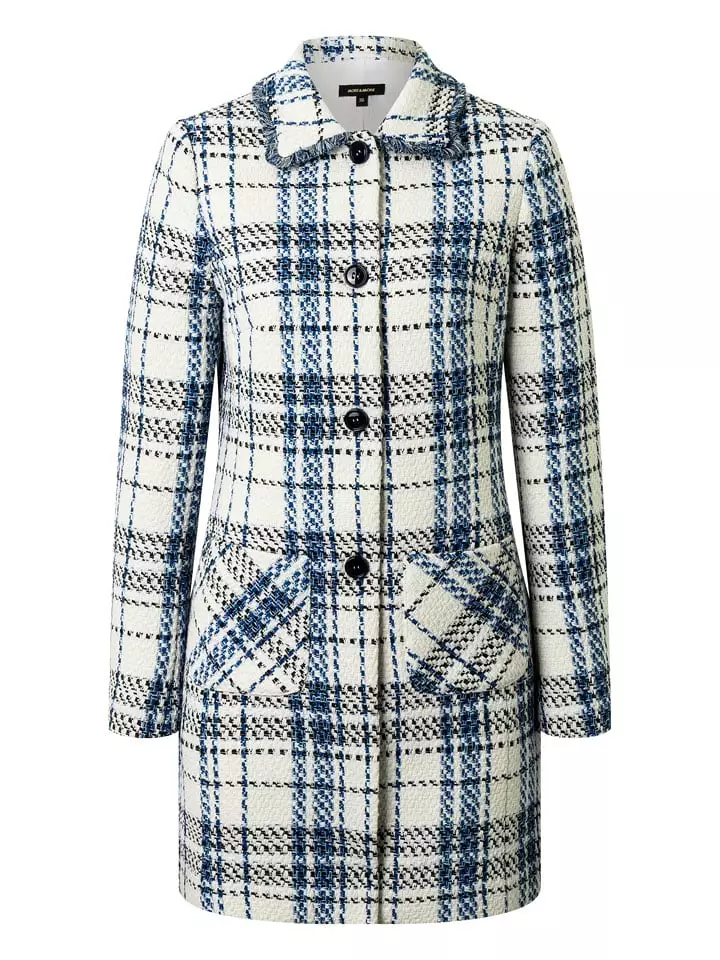 More & More Płaszcz przejściowy w kolorze kremowo-niebieskim rozmiar: 34