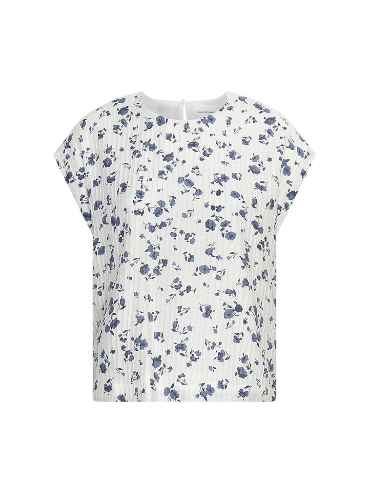 MOSS COPENHAGEN Koszulka "Falisha" w kolorze granatowo-kremowym rozmiar: XS