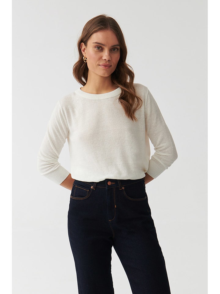 TATUUM Sweter w kolorze kremowym rozmiar: M