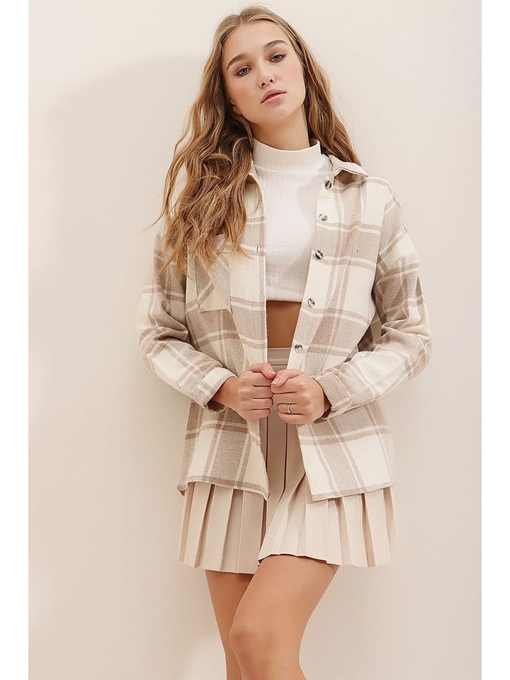 Trend Alacati Koszula w kolorze beżowym rozmiar: M