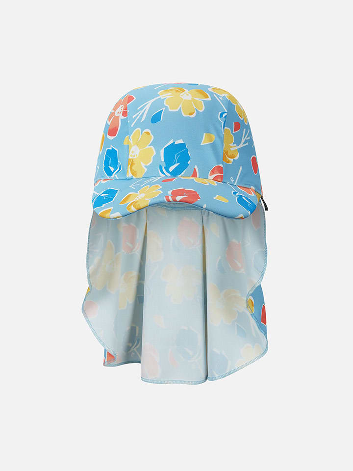 Reima Czapka "Mustekala" w kolorze błękitnym z osłoną karku rozmiar: 48-50 cm