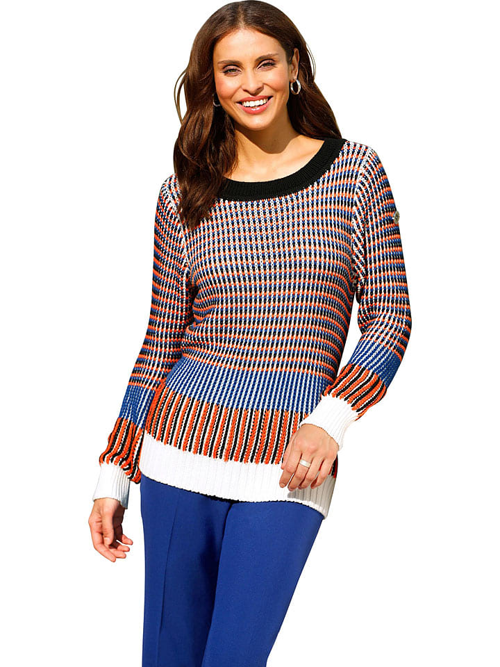 WITT WEIDEN Sweter w kolorze czerwono-niebieskim rozmiar: 46