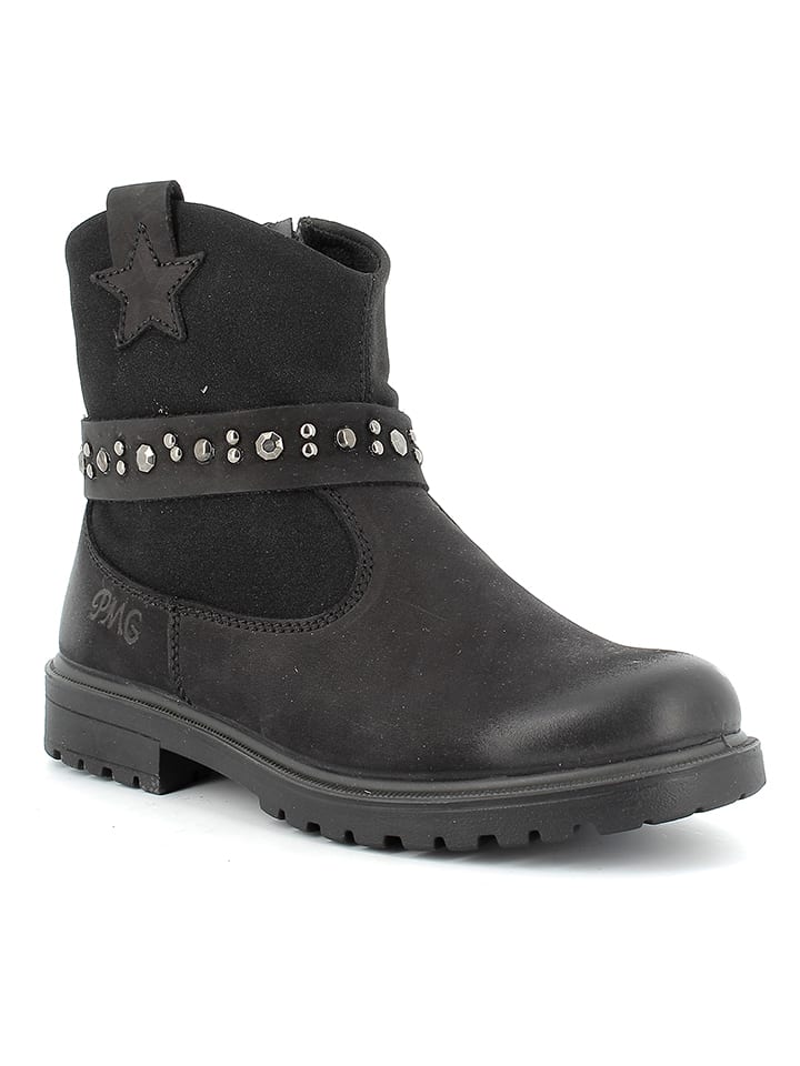 Primigi Skórzane botki w kolorze czarnym rozmiar: 38