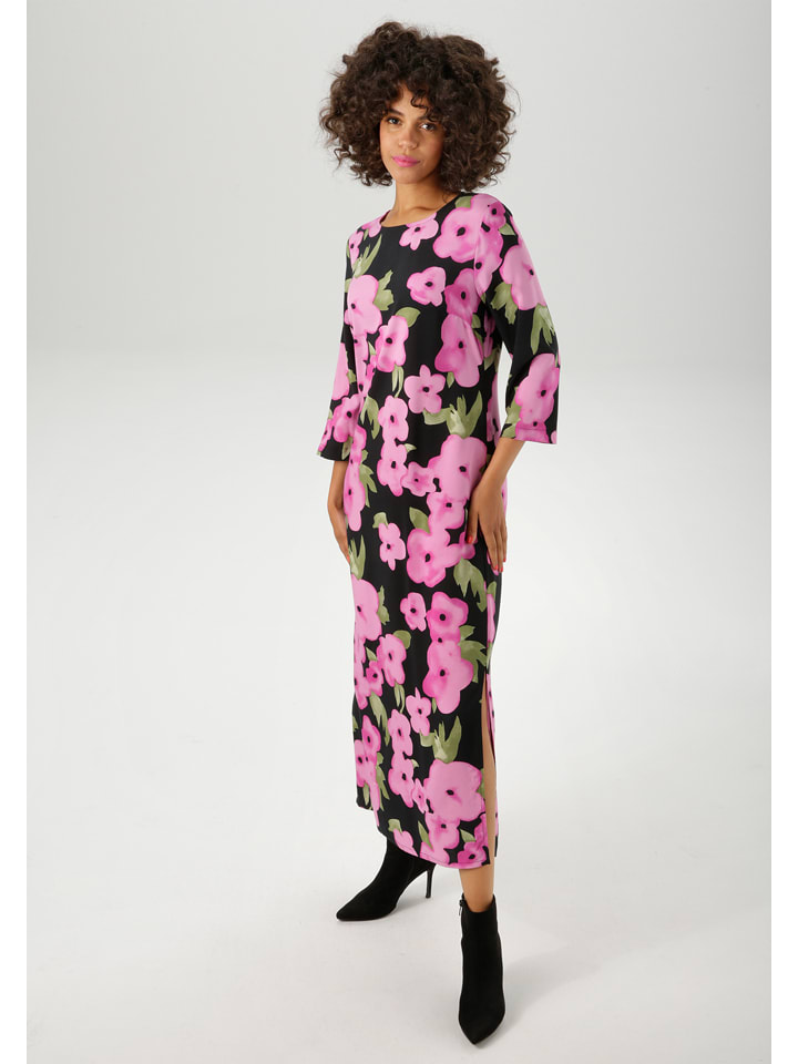 Aniston Sukienka w kolorze czarno-różowym rozmiar: 48