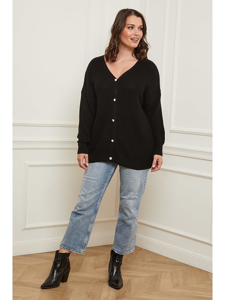 Curvy Lady Kardigan w kolorze czarnym rozmiar: 40/42