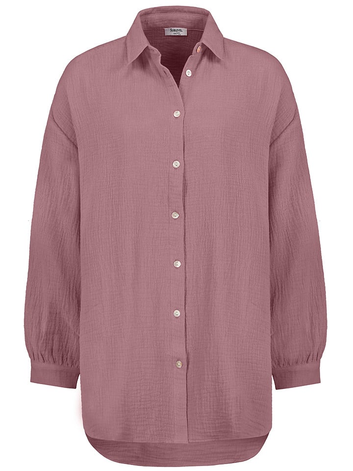 Sublevel Bluzka w kolorze szaroróżowym rozmiar: M/L