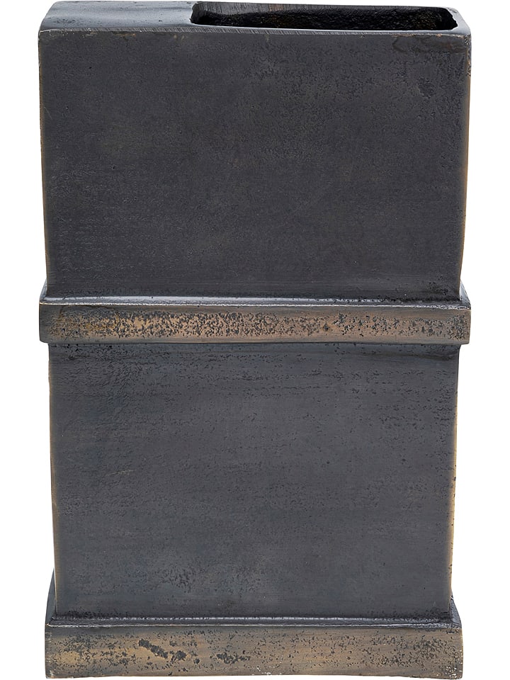 Kare Wazon "Paro" w kolorze szarym - wys. 17 x 26 x 8 cm rozmiar: onesize