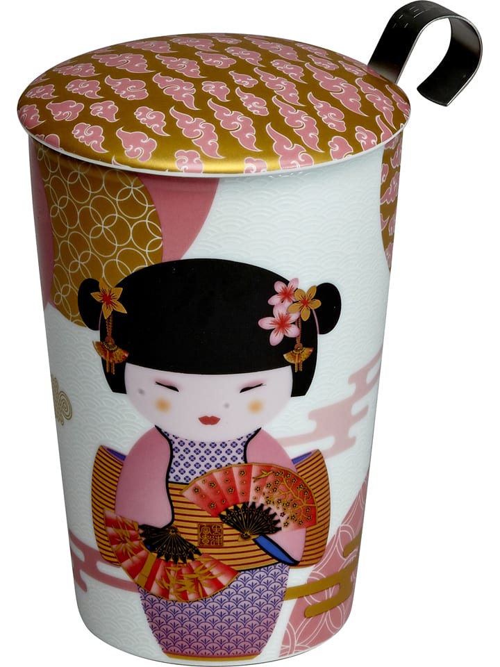 Eigenart Kubek w kolorze jasnoróżowo-złotym do herbaty - 350 ml rozmiar: onesize