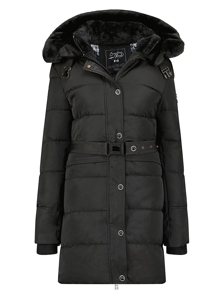 Canadian Peak Płaszcz zimowy "Bettineak" w kolorze czarnym rozmiar: L