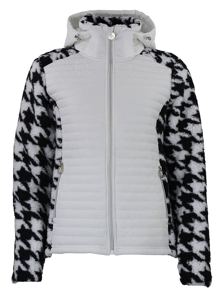 Peak Mountain Kurtka hybrydowa "Astro" w kolorze biało-czarnym rozmiar: XL