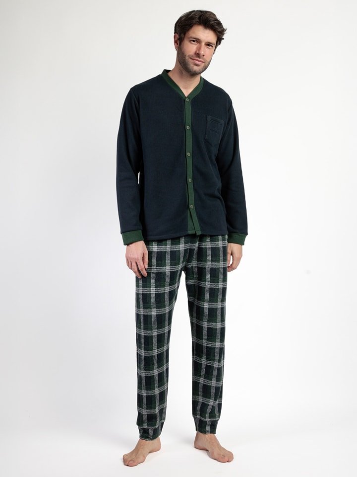 admas Piżama "Admas Maglific" w kolorze granatowo-zielonym rozmiar: XL