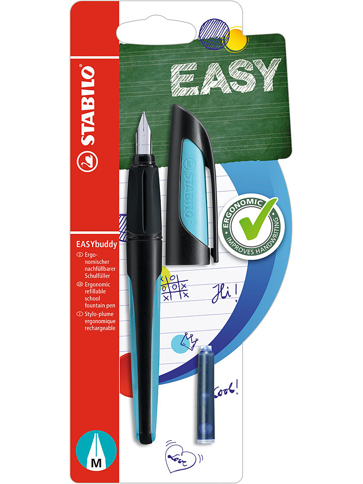 STABILO Pióro wieczne "EASYbuddy" w kolorze czarno-niebieskim rozmiar: onesize