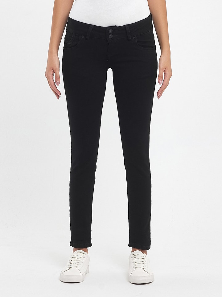 LTB Dżinsy "Molly" - Slim fit - w kolorze czarnym rozmiar: W32/L34