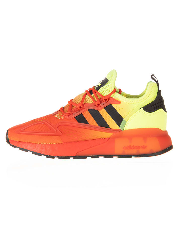 adidas Buty "ZX 2K Boost" w kolorze pomarańczowo-żółtym do biegania rozmiar: 37 1/3