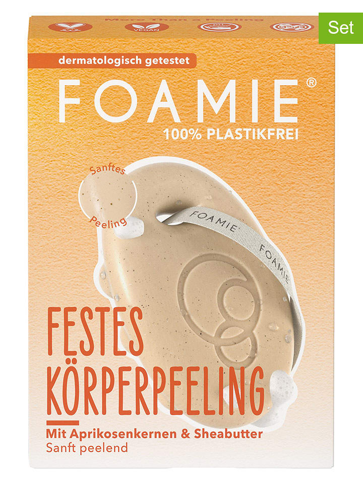 Foamie Mydła peelingujące pod prysznic (4 szt.) "More Than a Peeling" - po 80 g rozmiar: onesize