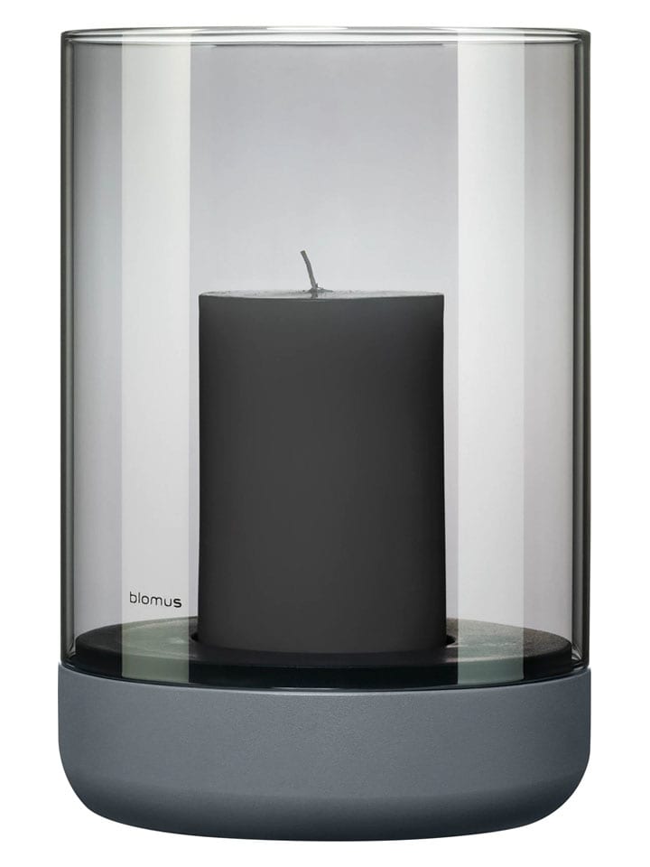 Blomus Świecznik "Calma" w kolorze szarym - wys. 22 x Ø 15 cm rozmiar: onesize