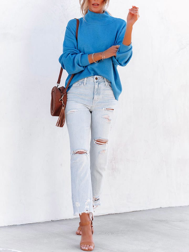 LA Angels Sweter w kolorze niebieskim rozmiar: M