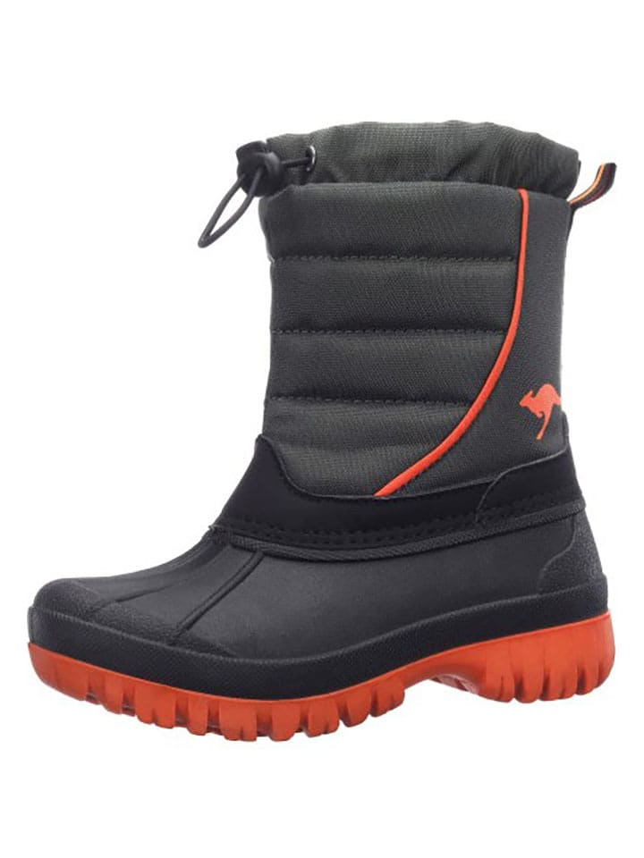 Kangaroos Kozaki zimowe "K-Ben" w kolorze czarno-pomarańczowym rozmiar: 30