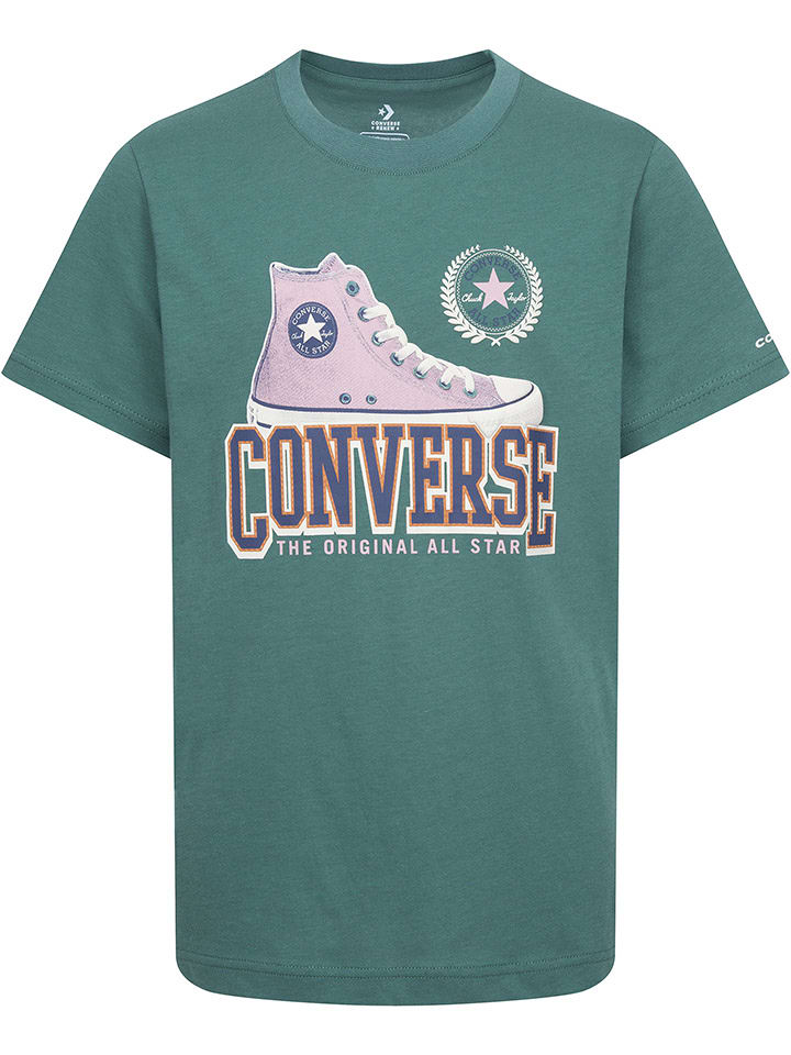 Converse Koszulka w kolorze ciemnozielonym rozmiar: 140-152