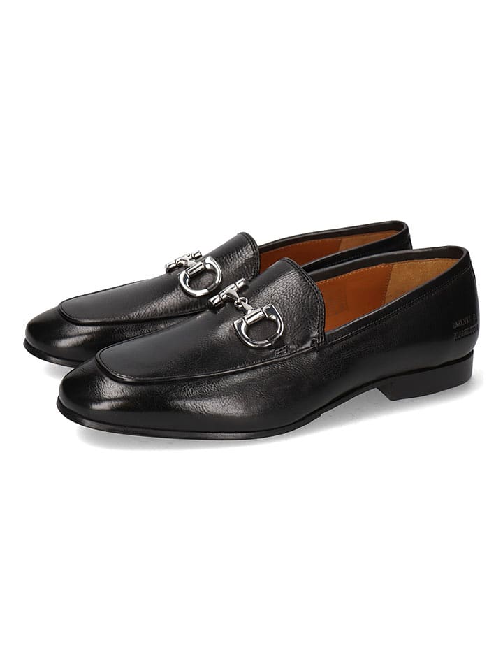 MELVIN & HAMILTON Skórzane mokasyny "Clive 1" w kolorze czarnym rozmiar: 43