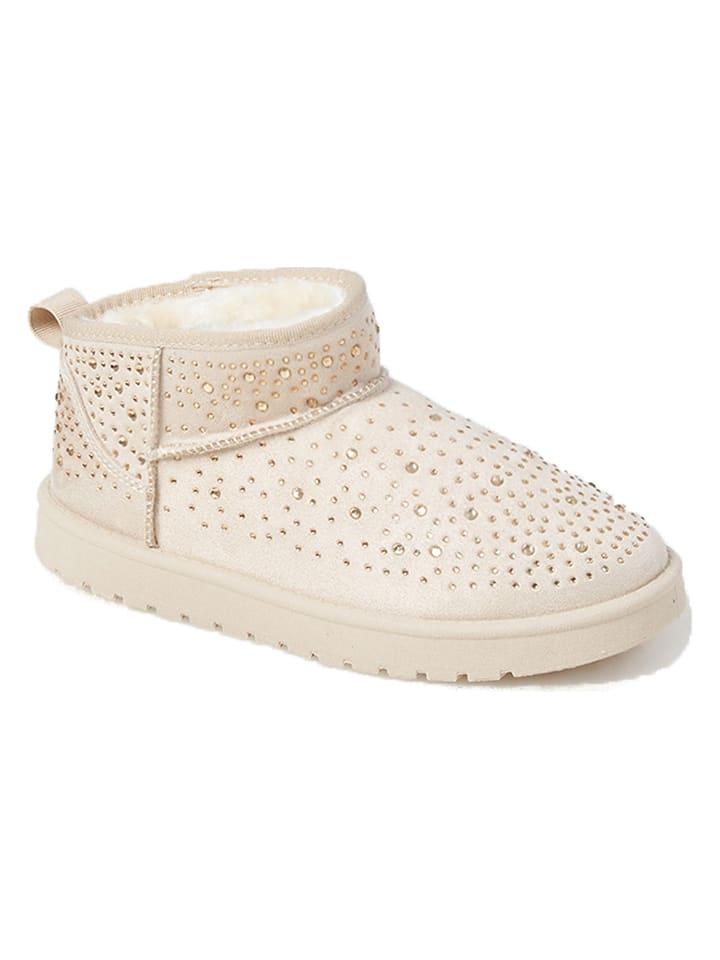 C'M Botki zimowe w kolorze beżowym rozmiar: 36