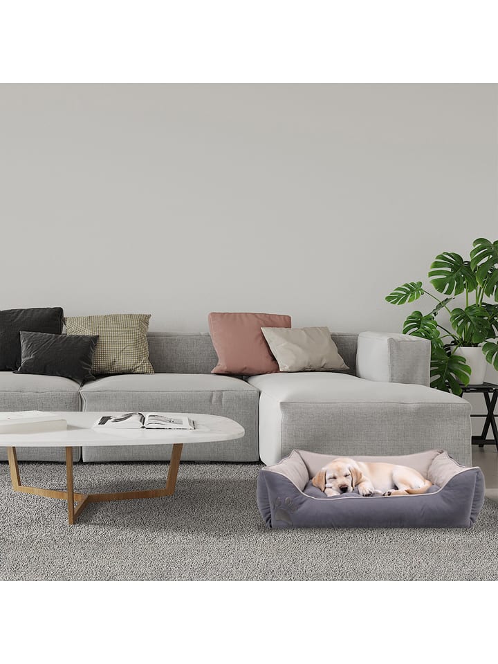 Paws&Whiskers Legowisko "Lucy" w kolorze szarym dla zwierząt rozmiar: 100x80x20 cm