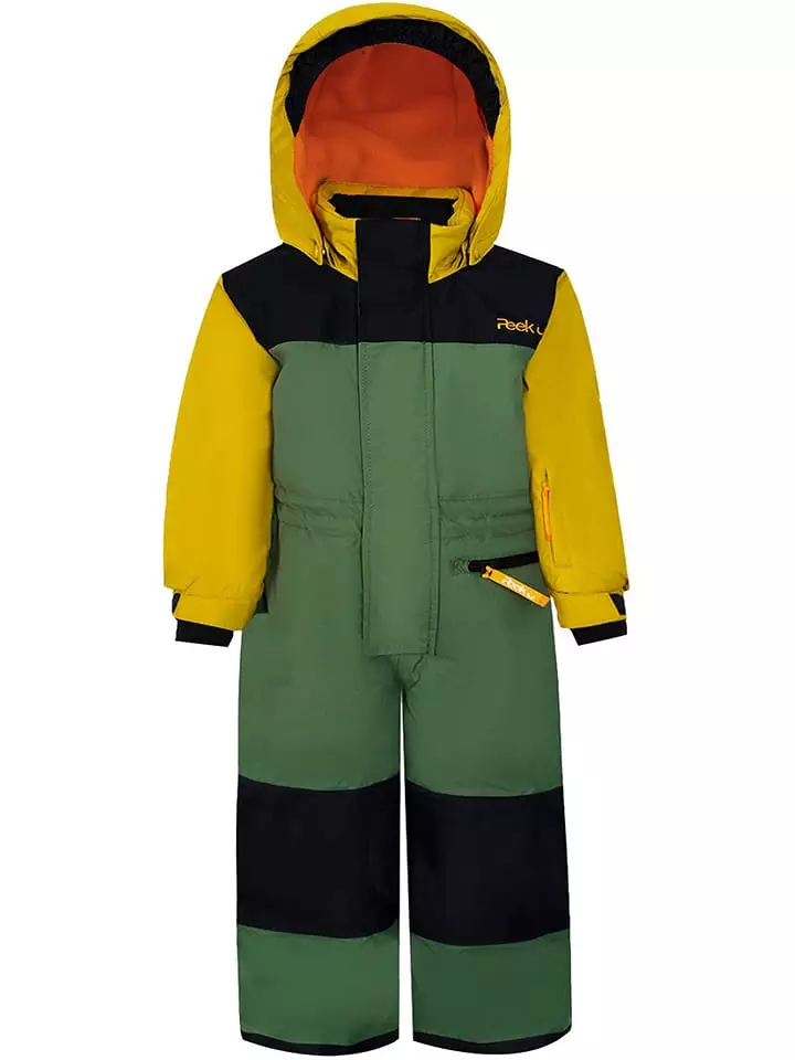 Peek U Kombinezon zimowy "Huxley" w kolorze żółto-oliwkowym rozmiar: 110