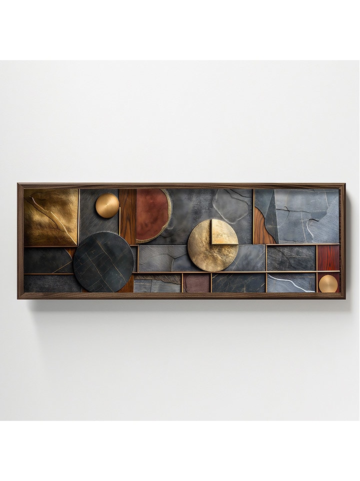 ABERTO DESIGN Druk artystyczny w drewnianej ramce - 40 x 120 cm rozmiar: onesize